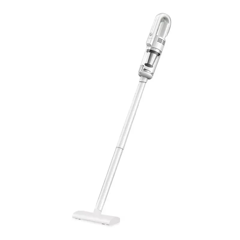 Multifunctional handheld cordless vacuum cleaner with floor nozzle, white and silver