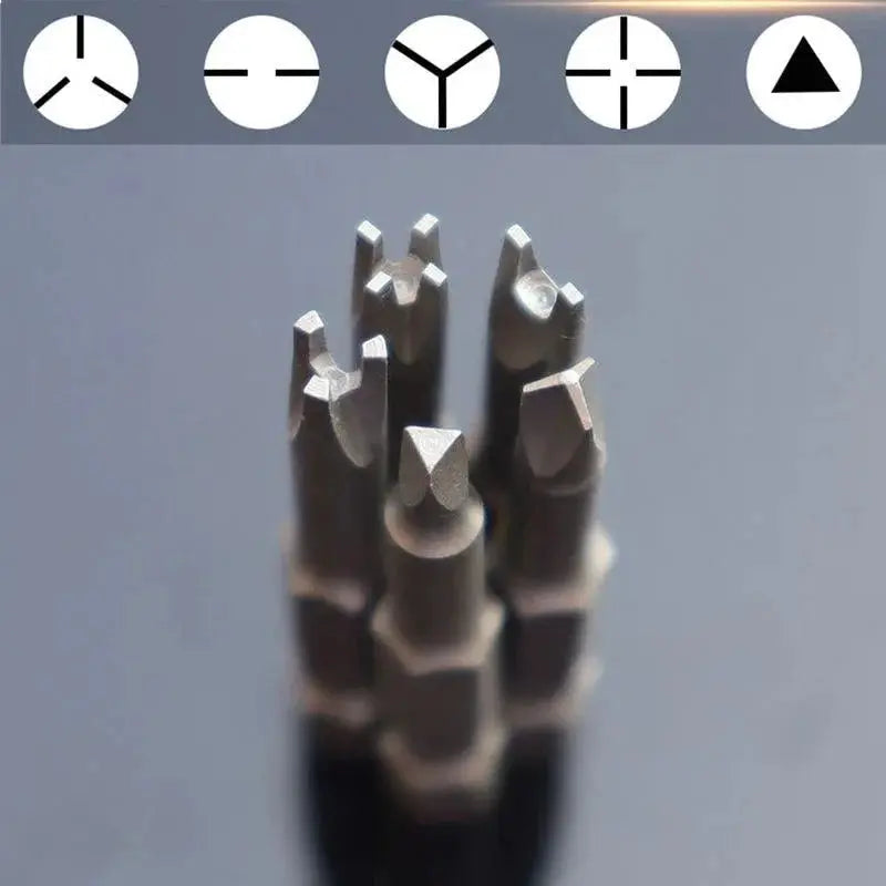 Magnetic Screwdriver Set Y Shaped U Shaped Triangle Three Point Bits Security Tip Repair Tool Power Drill Accessories