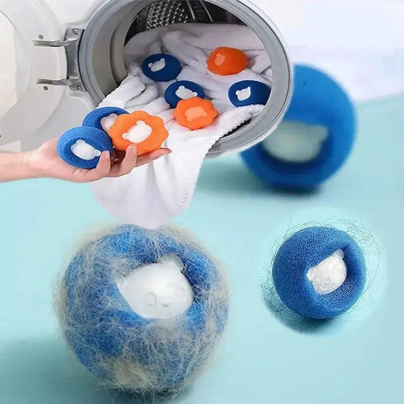 1 To 5 Pieces Pet Hair Remover Reusable Ball For Laundry Washing Machine Filter Cat Fur Lint Catcher Home