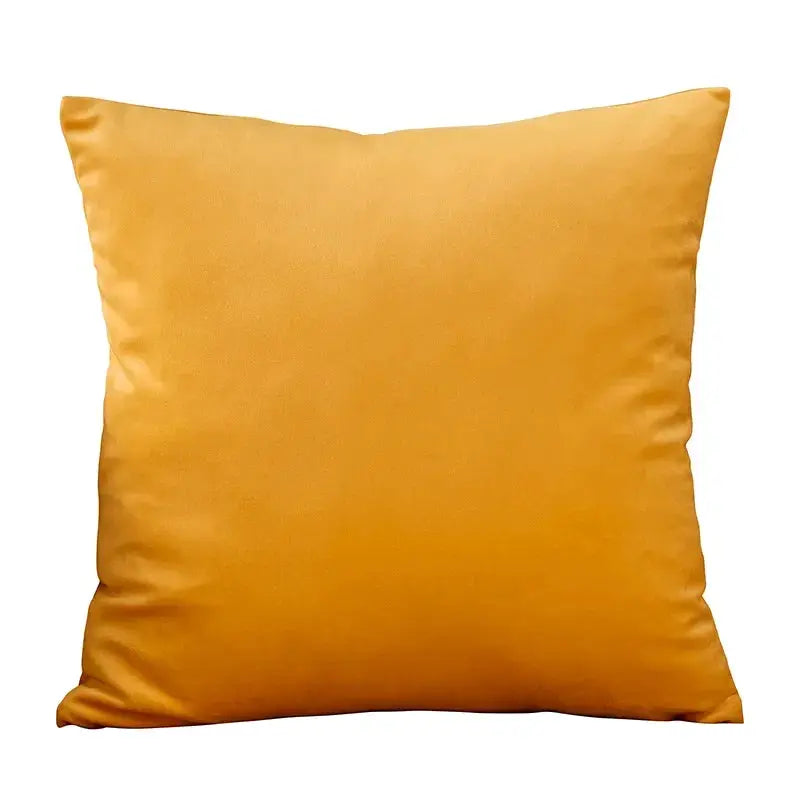 Velvet cushion cover 45x45 cm mustard yellow by Simples Market.