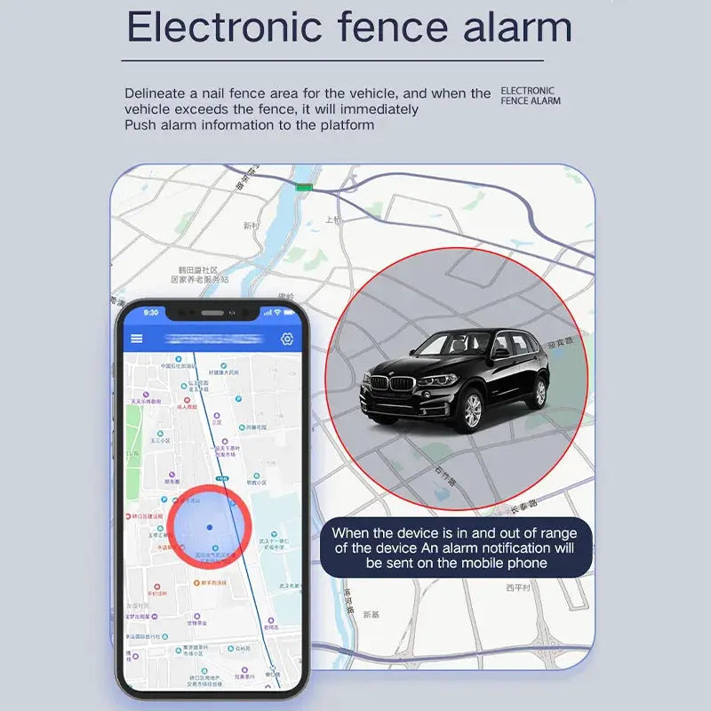 GF07 Magnetic Mini GPS Tracker; compact black Simples Market real-time vehicle and pet locator with app
