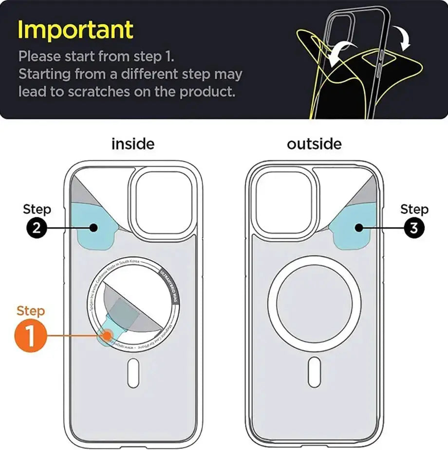 Simples Market transparent bumper MagSafe case with luxury magnetic wireless charger for iPhone 11–16 Pro Max