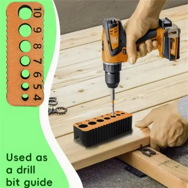 Drill Guide Jig For 4mm To 10mm Holes Diy Precision Block Joint Tool Multifunctional Accessory