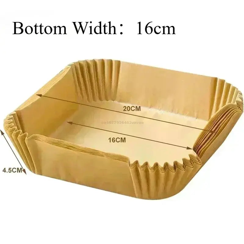 Nonstick Air Fryer Parchment Paper Liners Disposable Baking Papers For Air Fryer And Microwave Oven