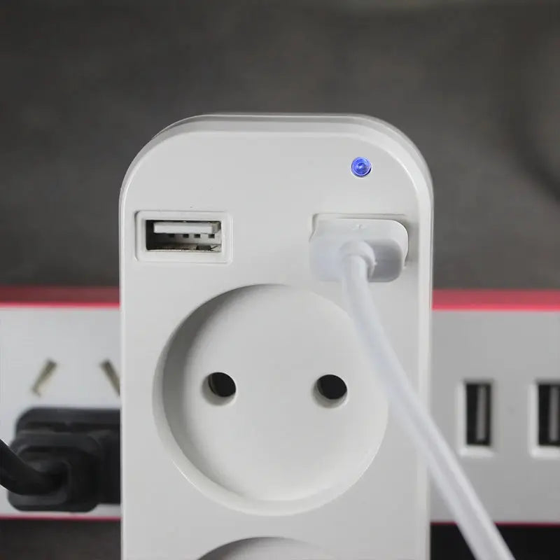 European USB Socket Portable Dual USB Converter Plug Universal Travel Adapter For Germany France Russia