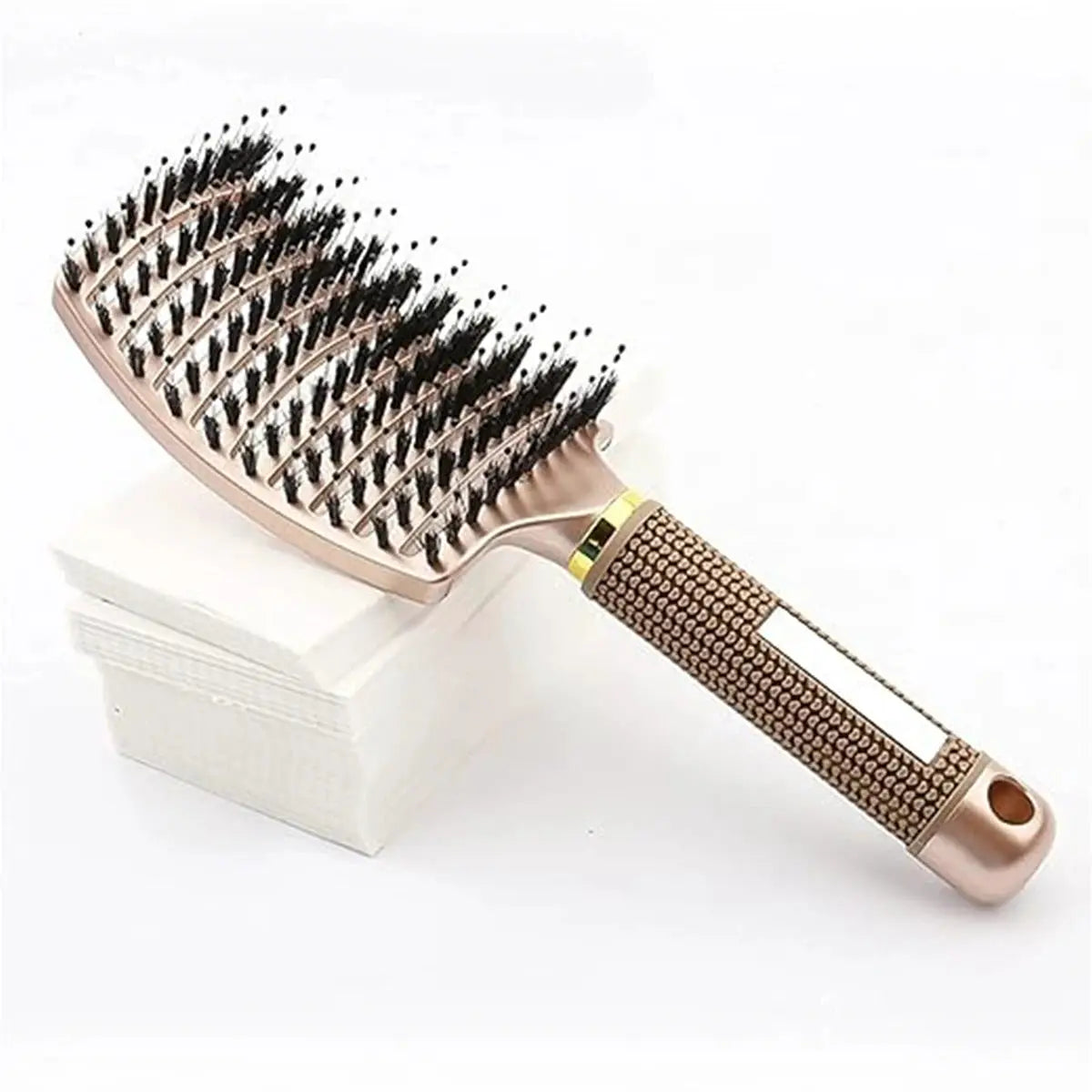 Hair Brush With Scalp Massage Comb Boar Bristle Nylon Detangling For Wet Curly Hair Women Hairdressing Styling Tool