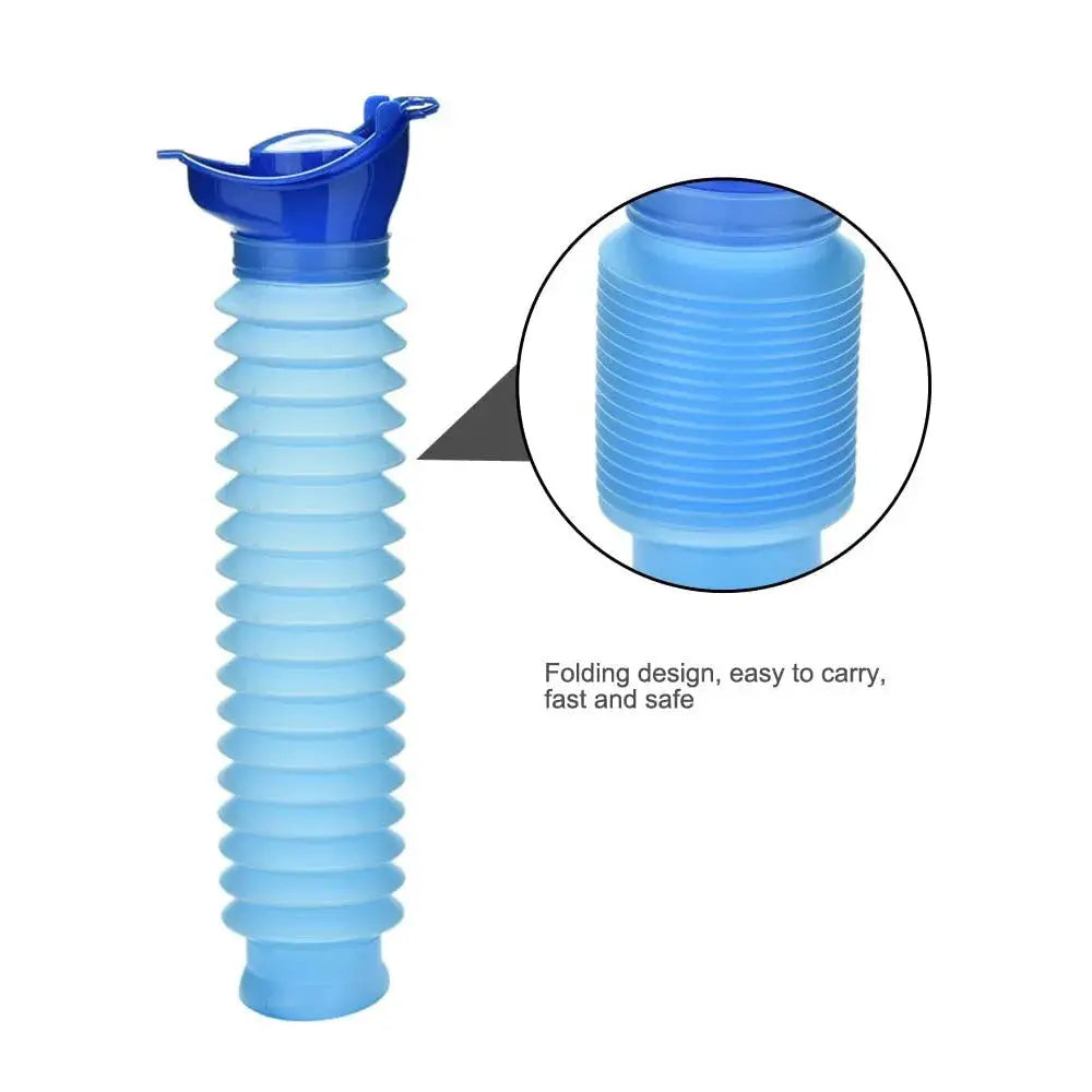 Simples Market 750ml blue adult portable urinal, collapsible travel toilet bottle.