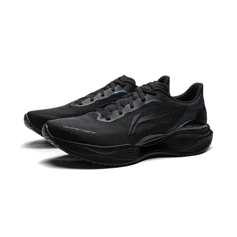 Li-Ning men's running shoes, black pair with breathable lightweight design