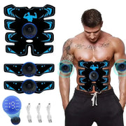 USB Rechargeable EMS Muscle Stimulator Three In One Trainer For Abs Arms And Feet Wireless Fitness Device