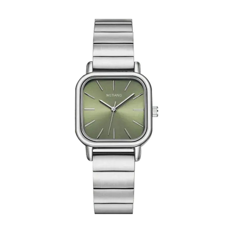 Top Brand Women Quartz Wristwatch With Steel Alloy Band Square Case An Elegant Gift For Any Occasion