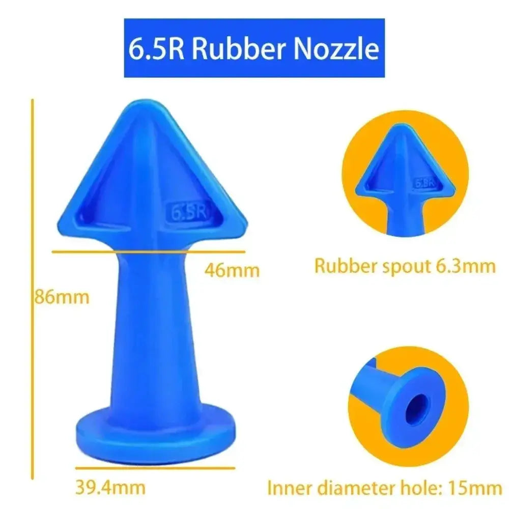 Skeyo 3 Piece Silicone Sealant Nozzle Scraper Kit For Caulking And Floor Tiling Tools Home Improvement
