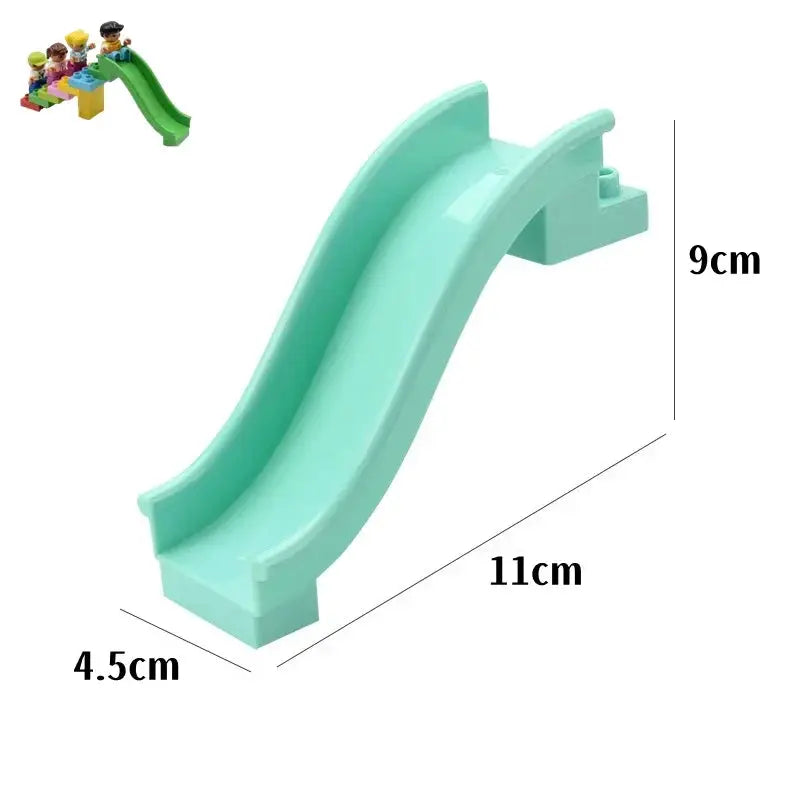 Big Building Blocks Duplo Compatible Large Brick Ferris Wheel Seesaw Slide Swing Educational Toy For Kids