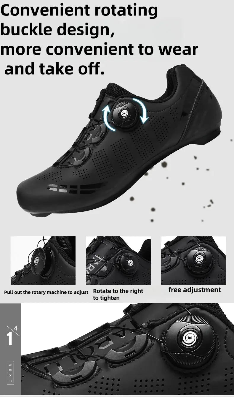 Unisex MTB Mountain Road Bike Clipless Shoes Breathable Non Slip Wear Resistant Outdoor Cycling Equipment