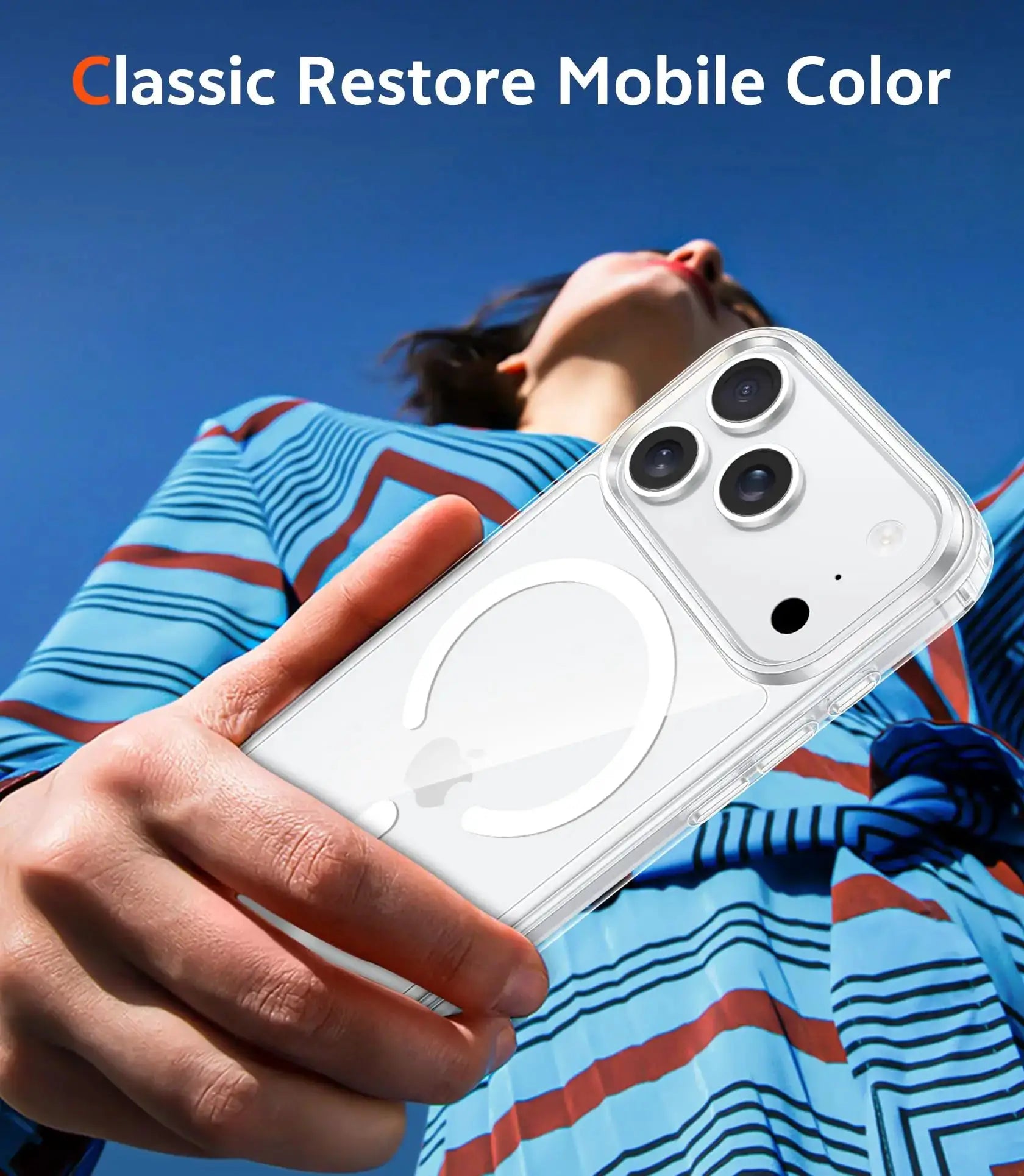 Simples Market transparent MagSafe iPhone case with circular back ring for iPhone 12–17 series