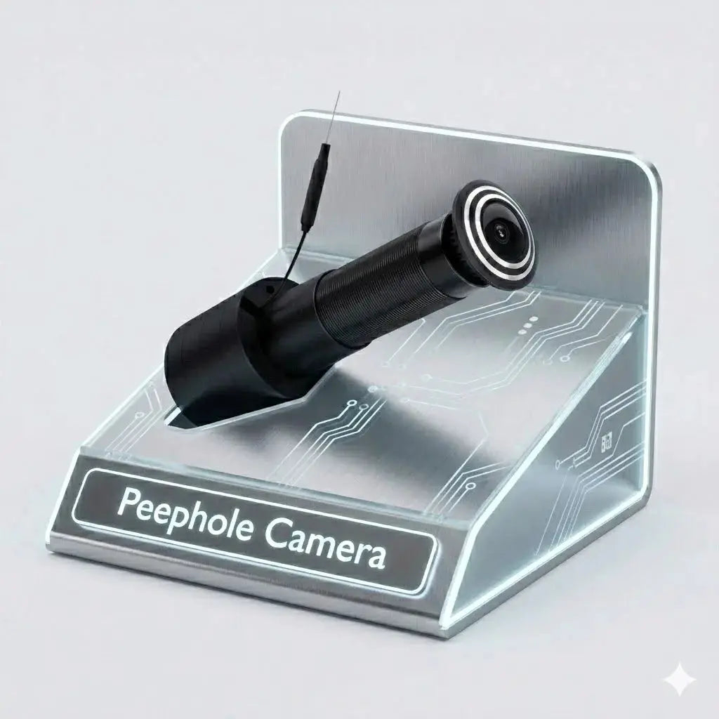 Peephole door camera with 3MP/2K WiFi and 170° wide-angle, two-way intercom