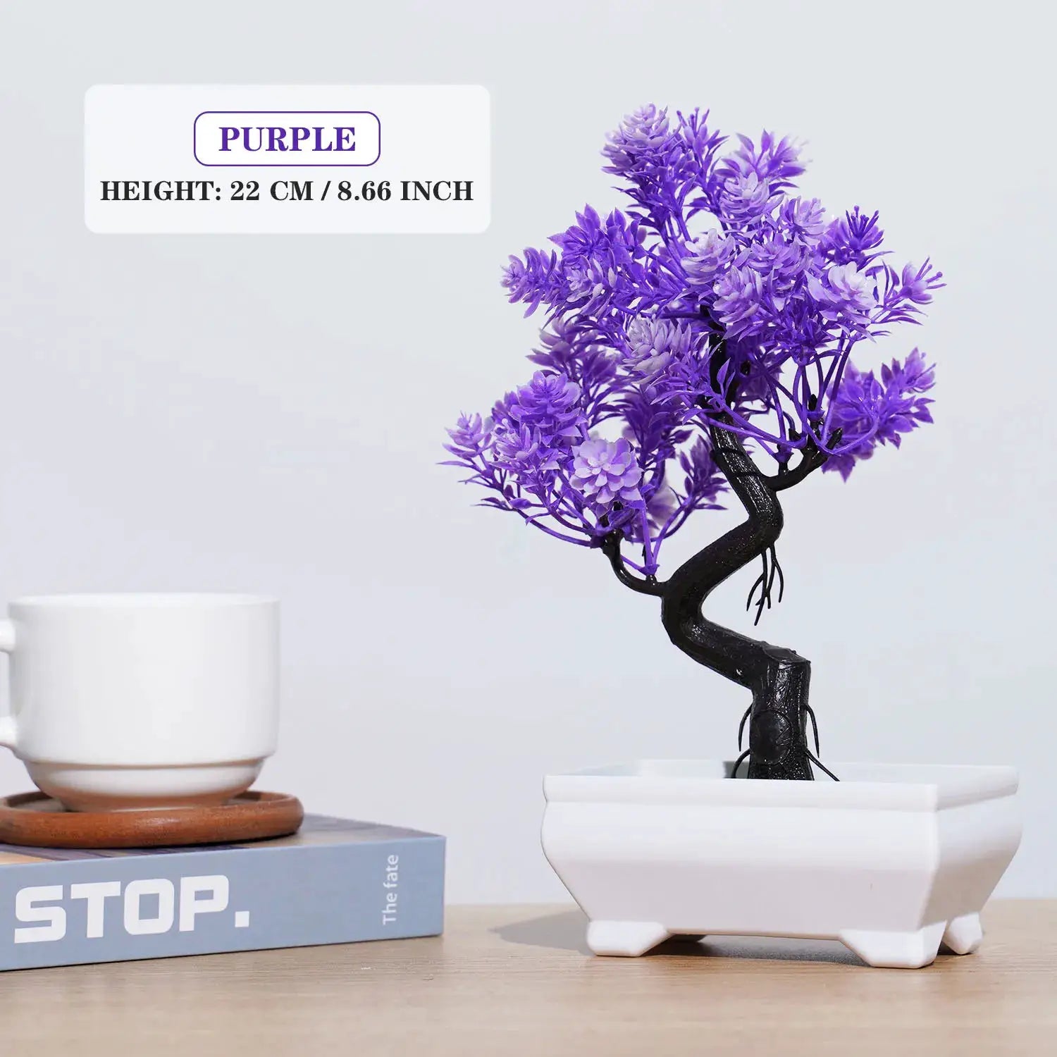 Artificial Bonsai Small Tree Simulation Potted Plant Tabletop Decor Ornament For Home Garden Hotel - Simples Market