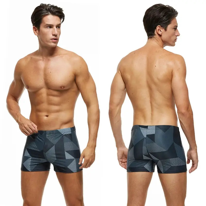 ESCATCH 2023 New Arrivals Mens Swimwear Plus Size Fashion Printed Swimsuit Elastic Trunks With Pad Quick Dry