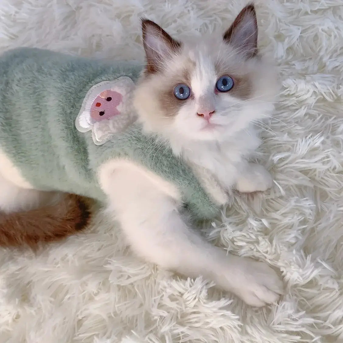 Winter Cat Sweaters and Vests for Kittens and Small Cats Warm Cozy Pet Apparel for Winter