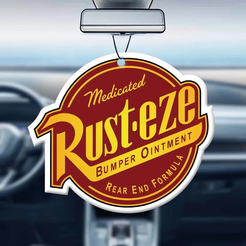 Rust Eze Car Air Freshener Perfume Pendant for Rearview Mirror Suspension with Super Cologne Fragrance