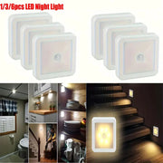 Simples Market motion sensor LED night lights, white square cubes; 1/3/6-pack for closet, cabinet, stairs