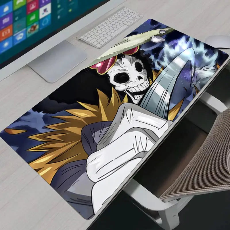 One Piece Luffy HD XXL Gaming Mouse Pad Non Slip Large Keyboard Mat For Home Office Desk
