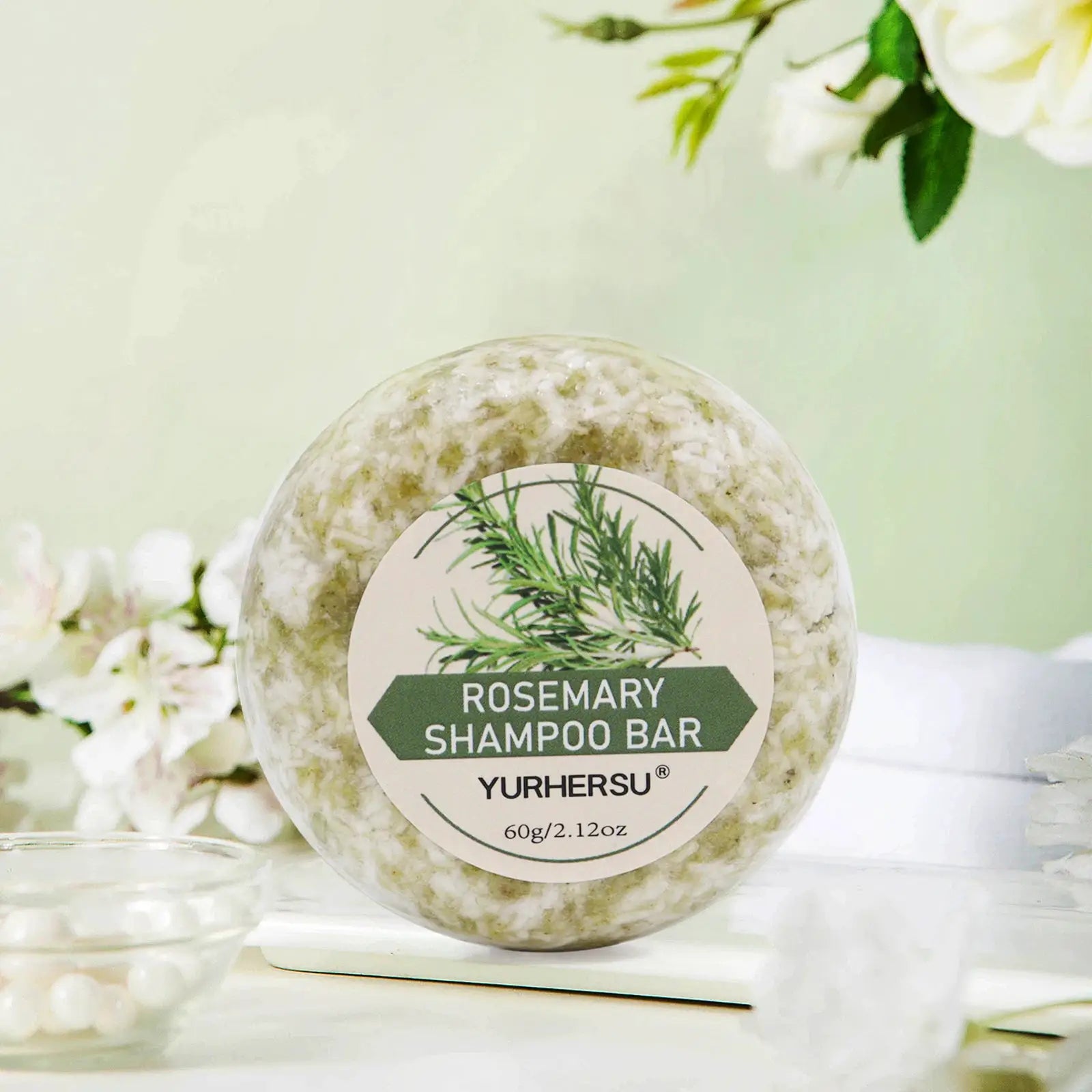 Rosemary Shampoo Soap Bar for Nourishing Hair Repair Gentle Solid Shampoo for All Hair Types