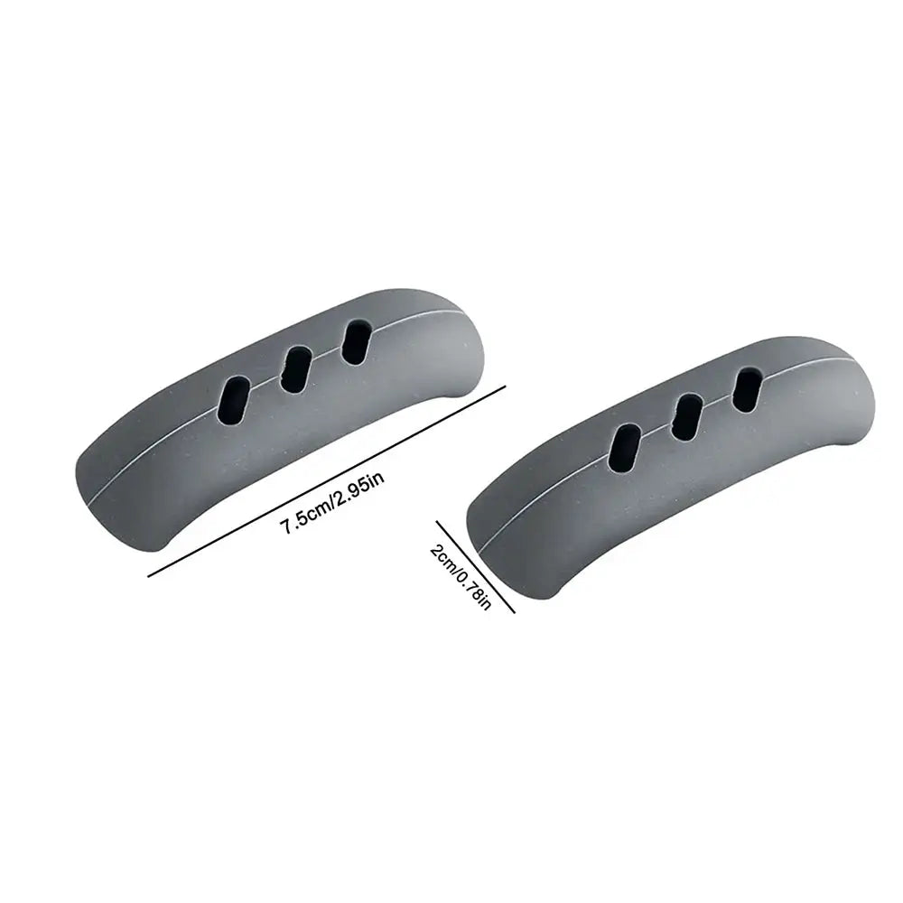 2 Pcs Silicone Pan Handle Covers Heat Insulation Assist Handle Holder Grip Sleeves For Safe Handling Kitchen Gadgets