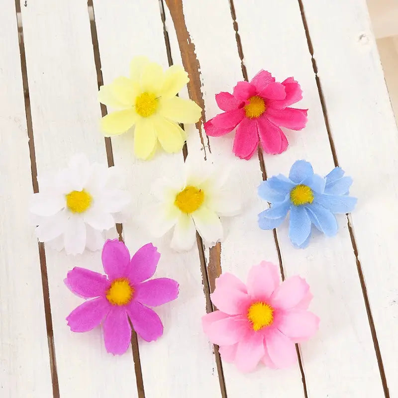 Silk Artificial Flowers 30 Or 50 Pcs Set For Home Decor Party Wedding Decoration Floral Design Craft Supplies