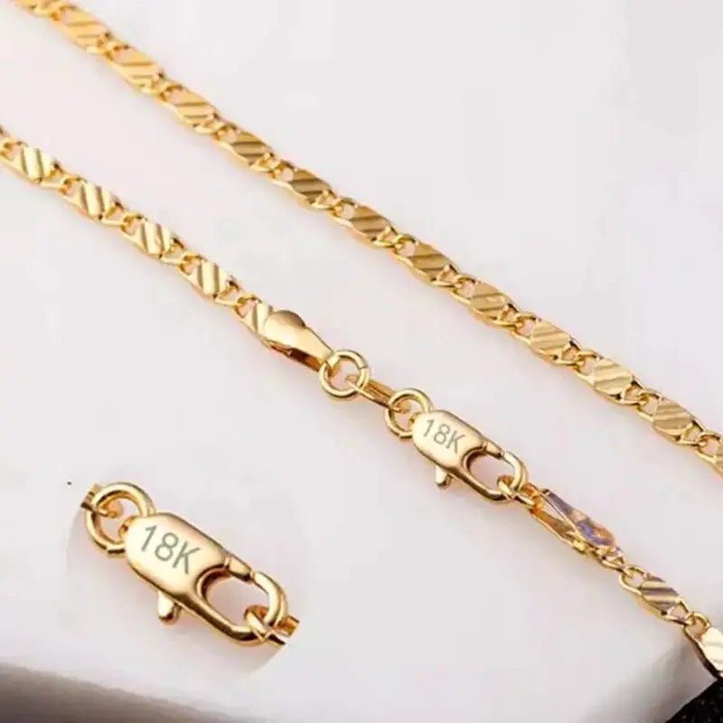 Sterling Silver 925 2mm Link Chain Necklace For Women And Men 16 18 20 22 24 26 28 30 Inches