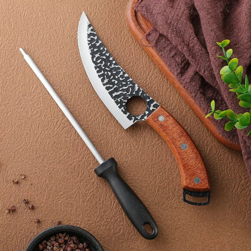 Handmade Forged Kitchen Knife Butcher Knife Boning Knife Meat Cleaver Vegetable Cutter Professional Chef Knife