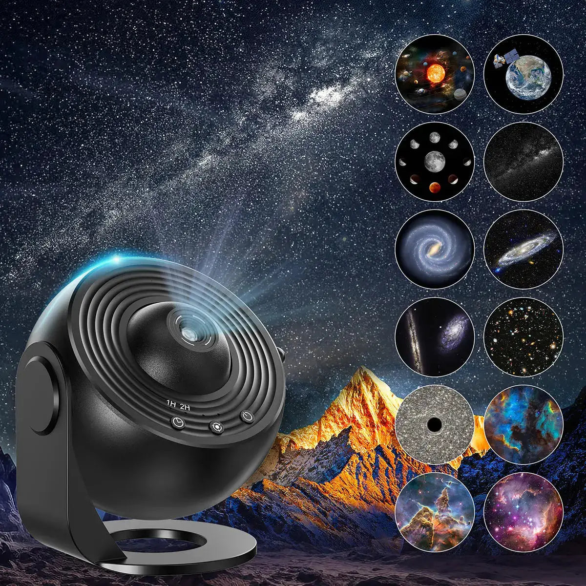 13 In 1 Galaxy Ultral Star Projector HD Night Light 360 Rotate