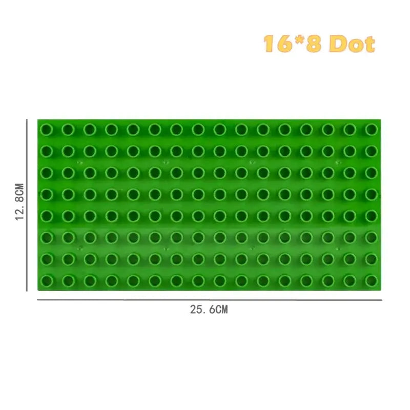 9 Sizes Big Building Plastic Blocks Base Plates Compatible With Large Bricks And Assembly Figures For Kids Toys