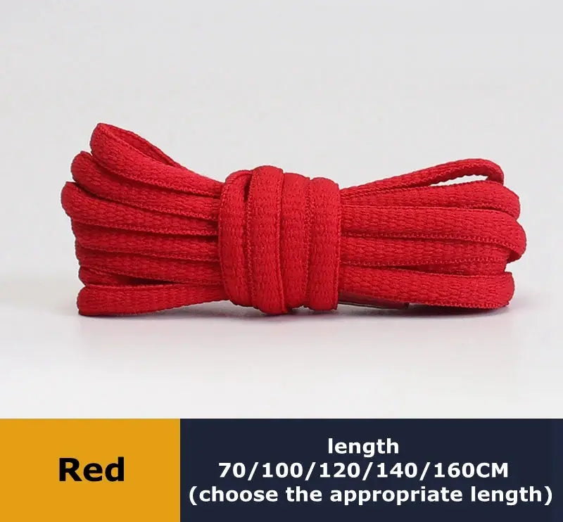 Red round shoelaces, 1 pair for sports shoes, Simples Market; available in 70/100/120/140/160 cm