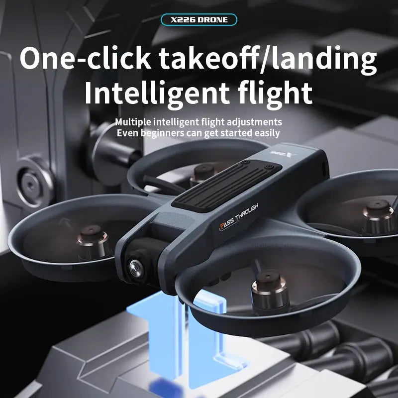 Simples Market X226 drone quadcopter with gray body and prop guards