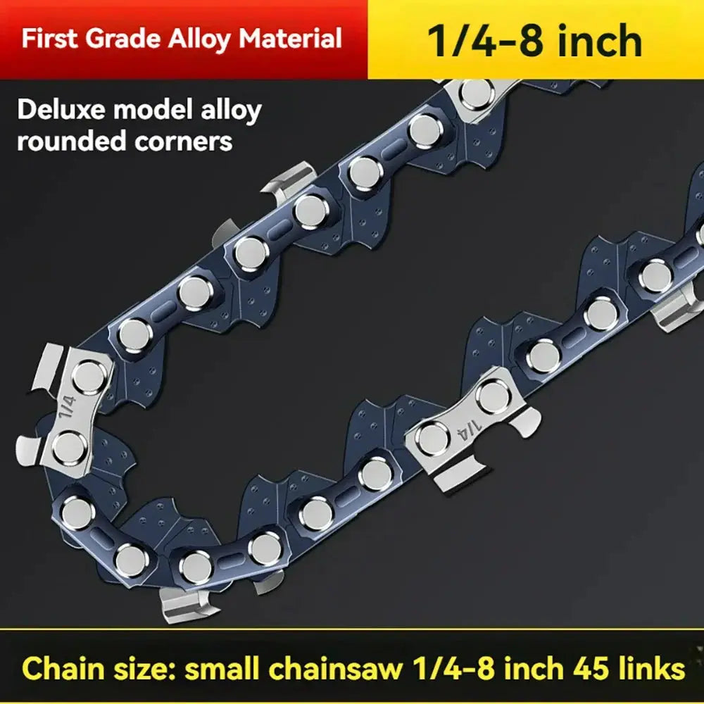 8 Inch Electric Chainsaw Bar Replacement One Quarter Inch Pitch With 22 Knives And 45 Link Chain For Garden Tools