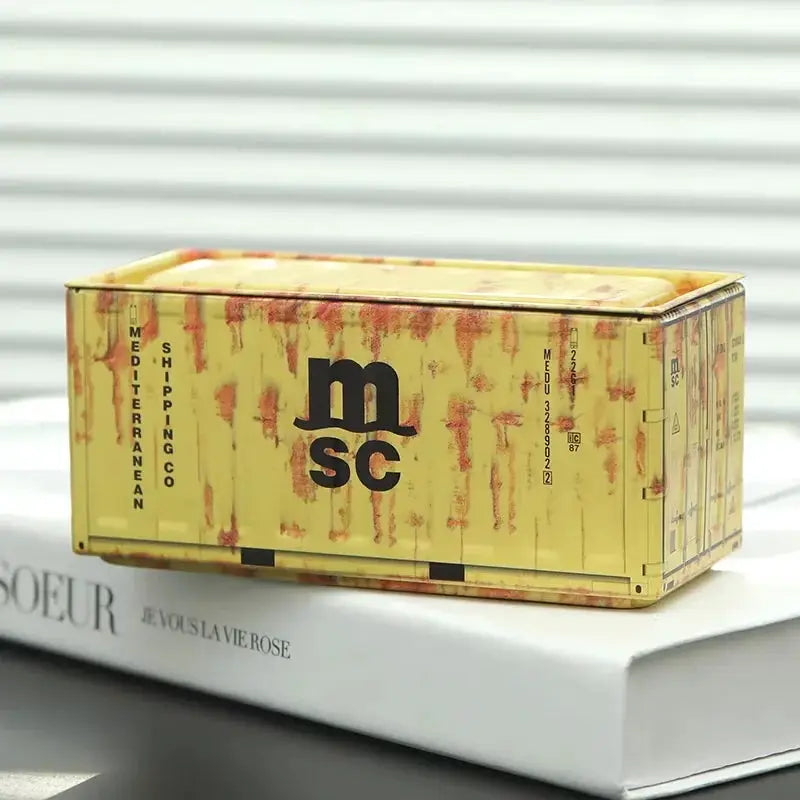 CargoCraft Miniature Iron Storage Box Desktop Organizer For Small Items And Industrial Decor