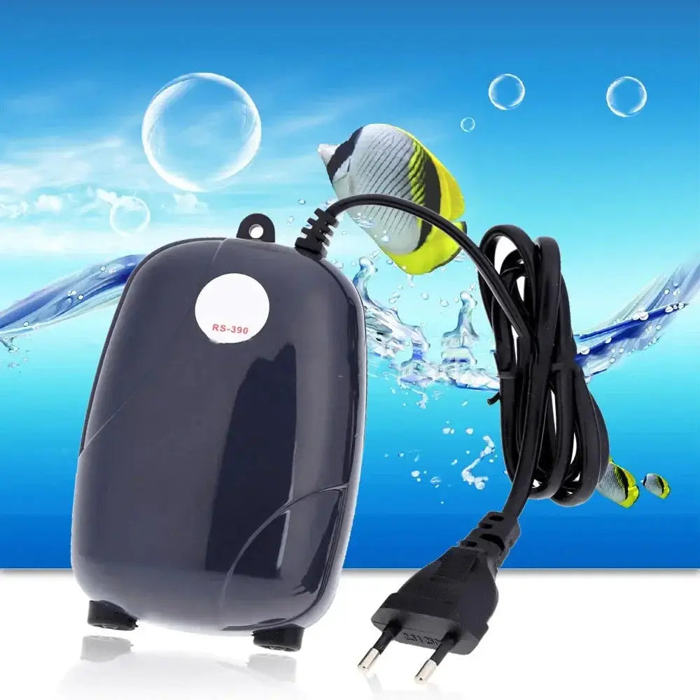 Aquarium Air Pump Fish Tank Mini Compressor Single And Double Outlet With Check Valve 220V 3W 5W