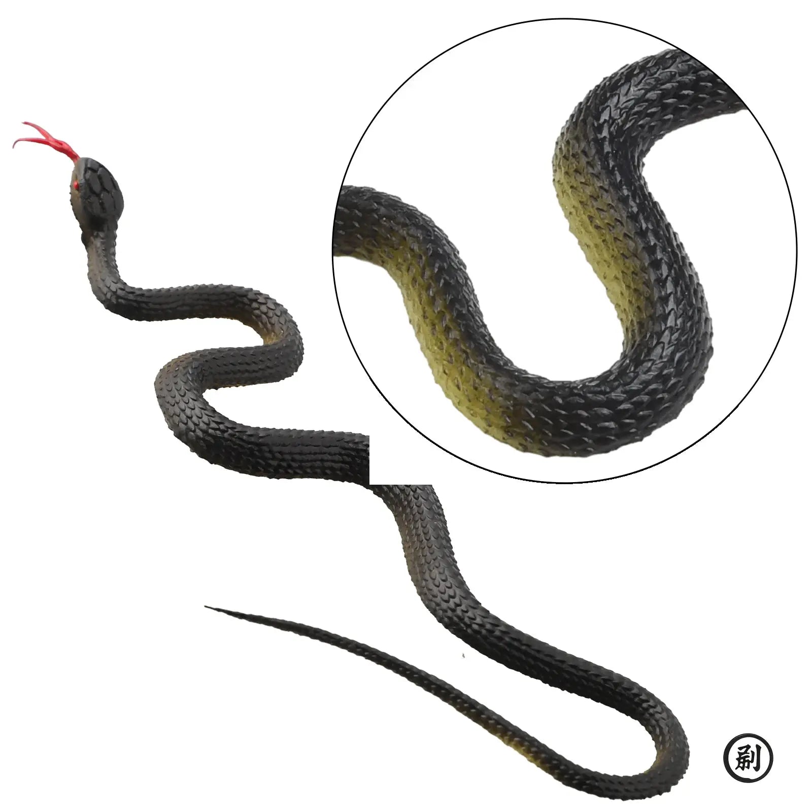 45cm Fake Realistic Rubber Toy Snake Anaconda Simulation Scary Halloween Prank Prop Bird Deterrent