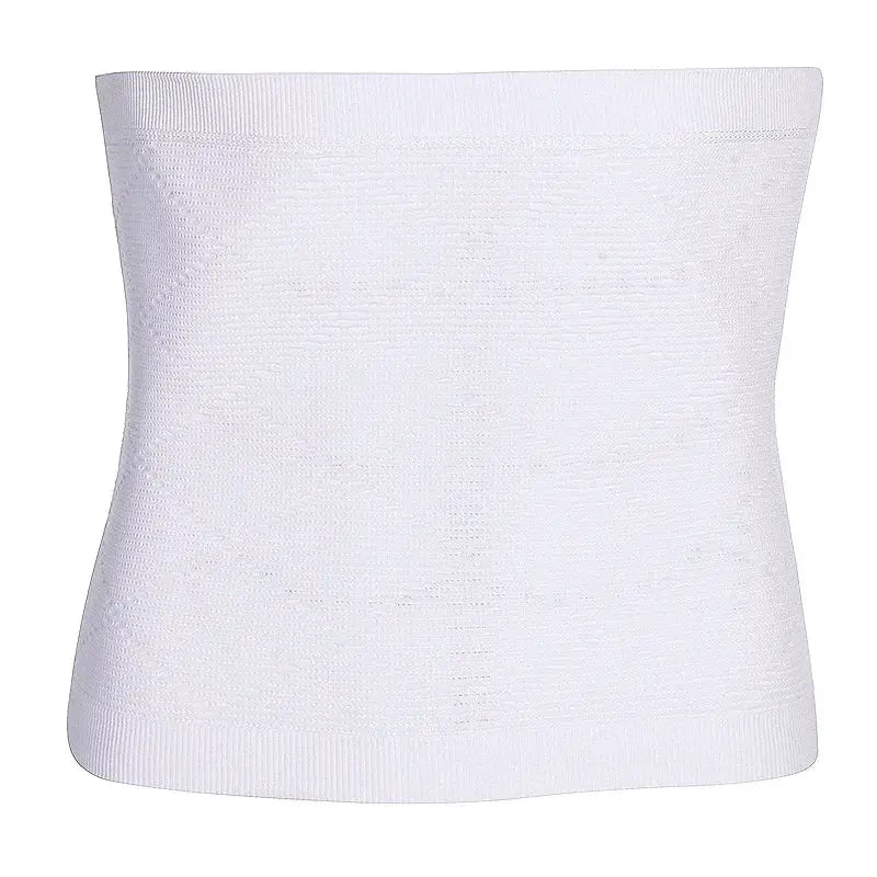 White waist cincher shapewear belt for tummy control and abdominal compression