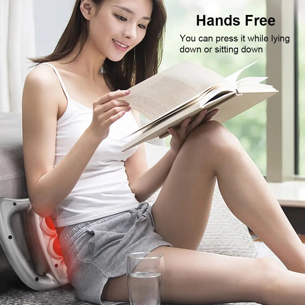 Simples Market fascia massage gun, gray 16-head high-frequency massager for back and waist