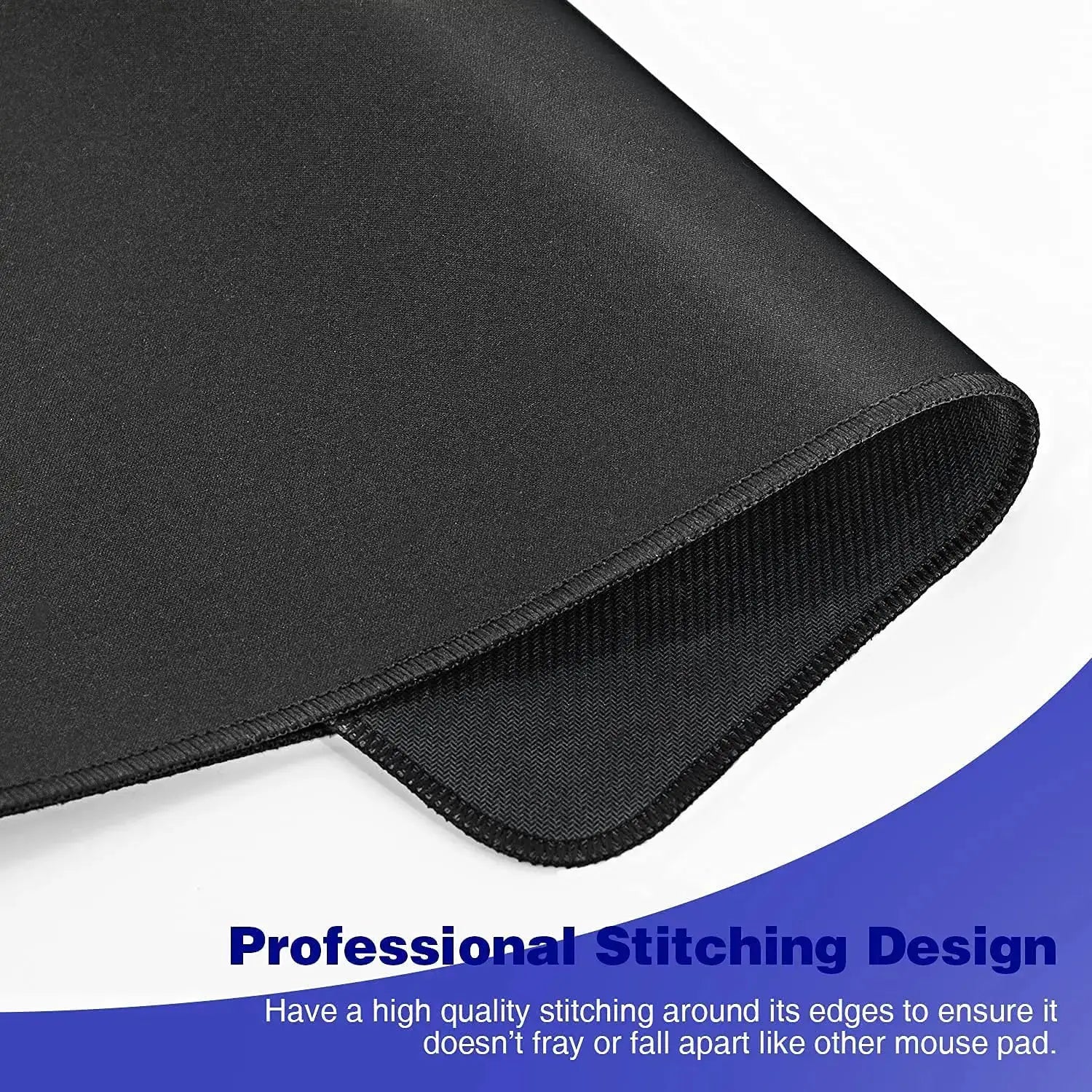 XXL Black Gaming Mouse Pad Large Desk Mat For Keyboard And Computer Mouse With Extra Large Surface