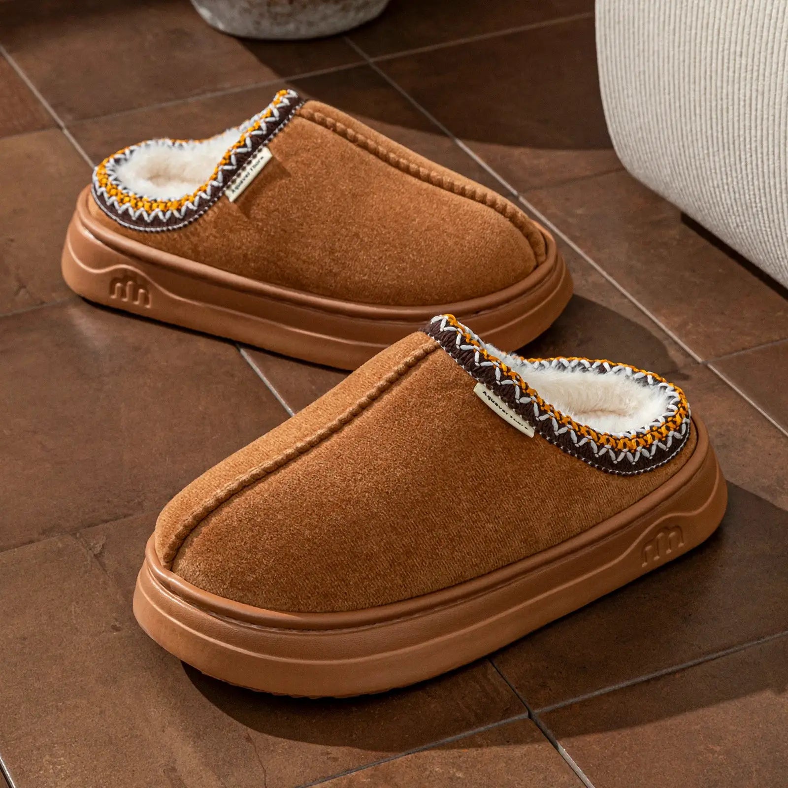 CozyNest Winter Women Slippers Boots With Fuzzy Fur Lining And Anti Slip EVA Sole For Indoor Outdoor Warmth