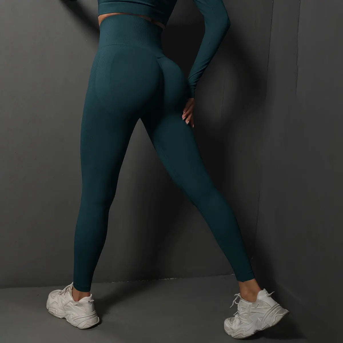 FlexZen Seamless Gym Leggings for Women High Waist Yoga Pants Booty Lifting Tummy Control