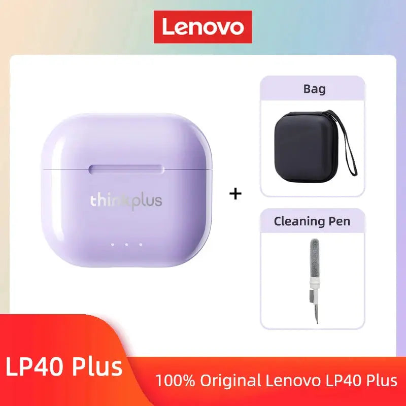Lenovo LP40 II Earphones Bluetooth 5.3 True Wireless Noise Reduction With Stable Connection And Low Latency