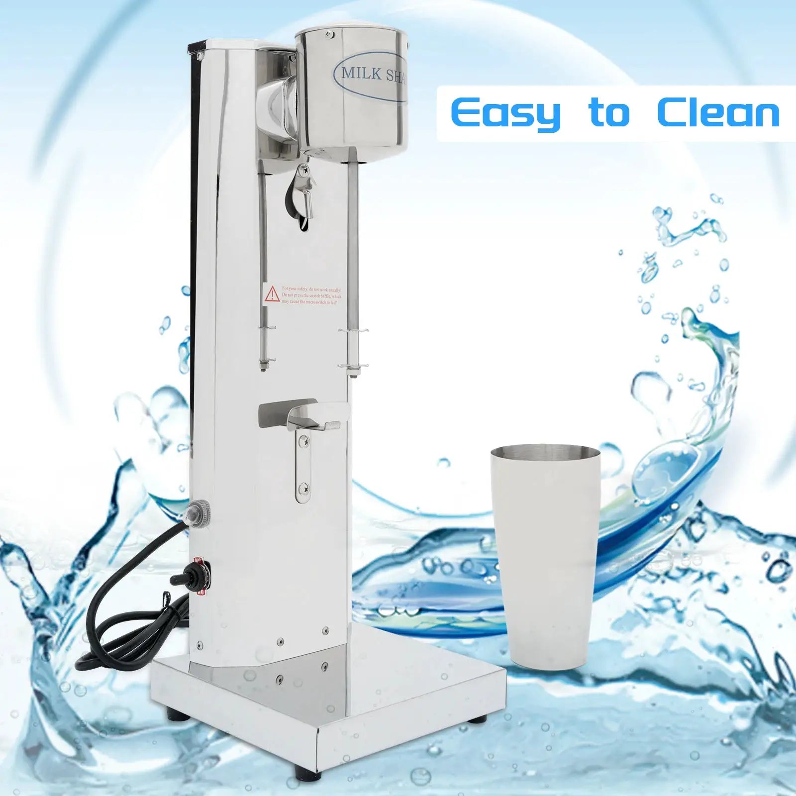 Milk shake machine by Simples Market, stainless steel, 650ml capacity, 180W