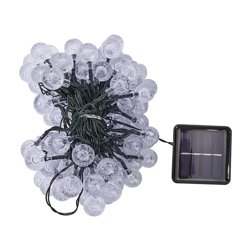 Solar Bubble Balls String Lights Outdoor Waterproof Orbs For Patio Garden Christmas Party
