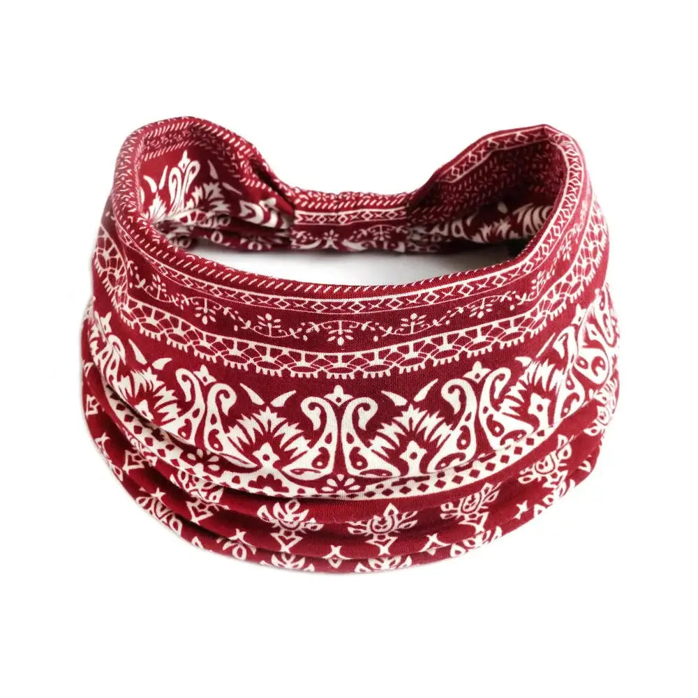 Zenora Wide Headband Non Slip Elastic Knot Hair Band For Yoga And Summer Sports Wear