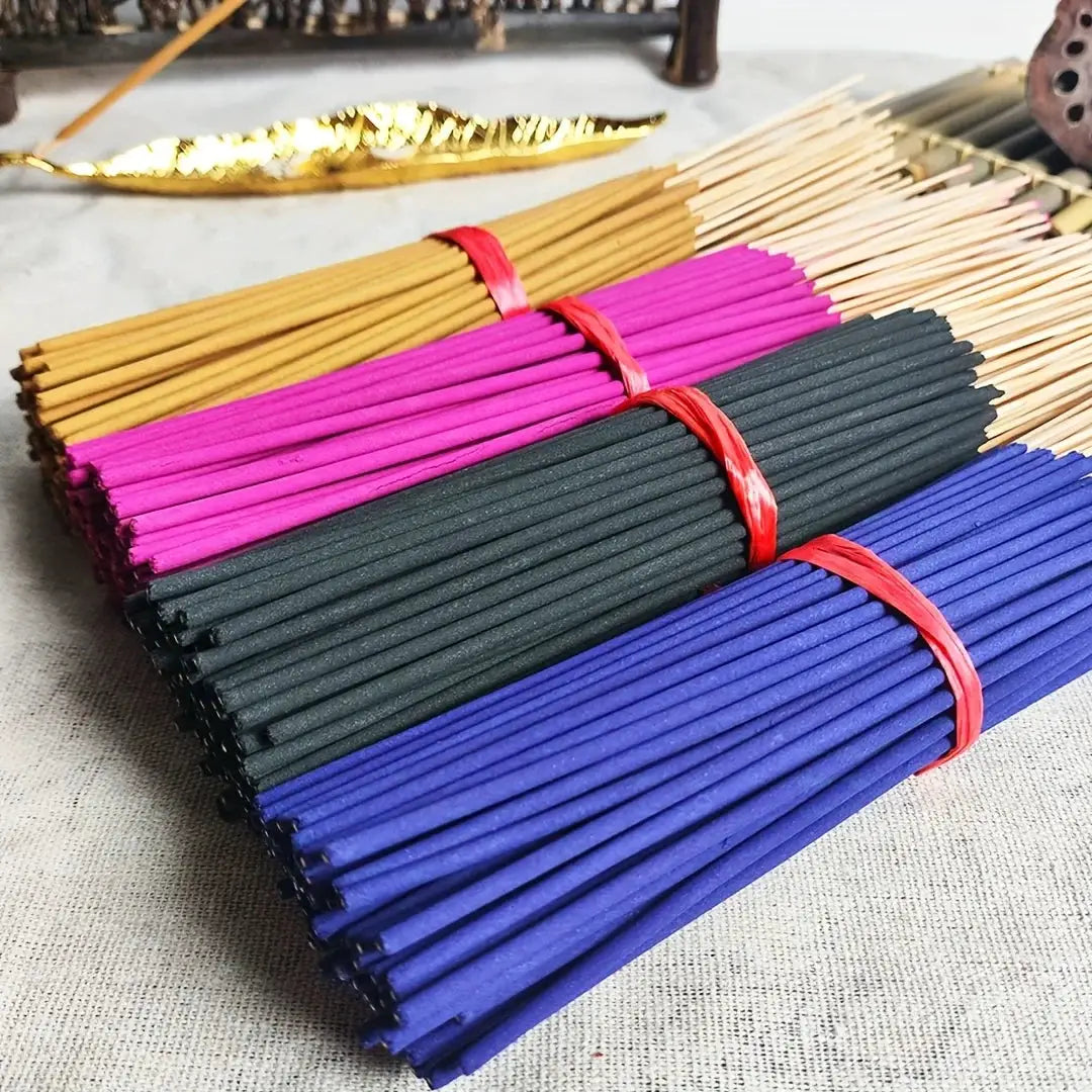 Natural Incense Sticks 80 200 Count Pack Lavender Cherry Blossom Rose Jasmine Sleep Meditation Gift
