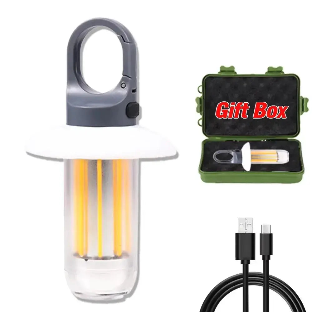 Heinast Camping Light Lightweight Handheld Torch 5 Lighting Modes Rechargeable Tent Lamp For Patio Climbing 8 Filaments