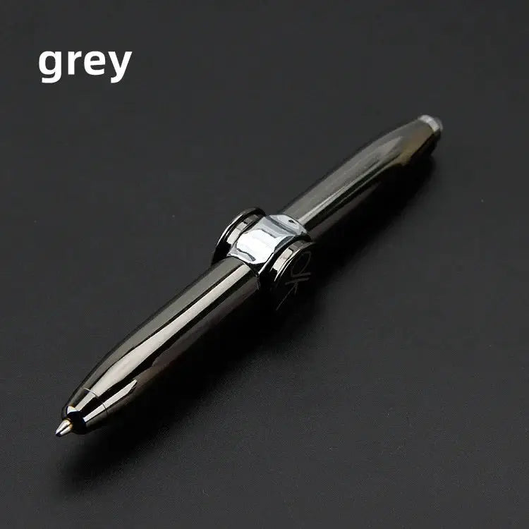 Multifunctional Decompression Finger Rotate Luminous Gyro Pen LED Light Ballpoint Fidget Spinner Gift